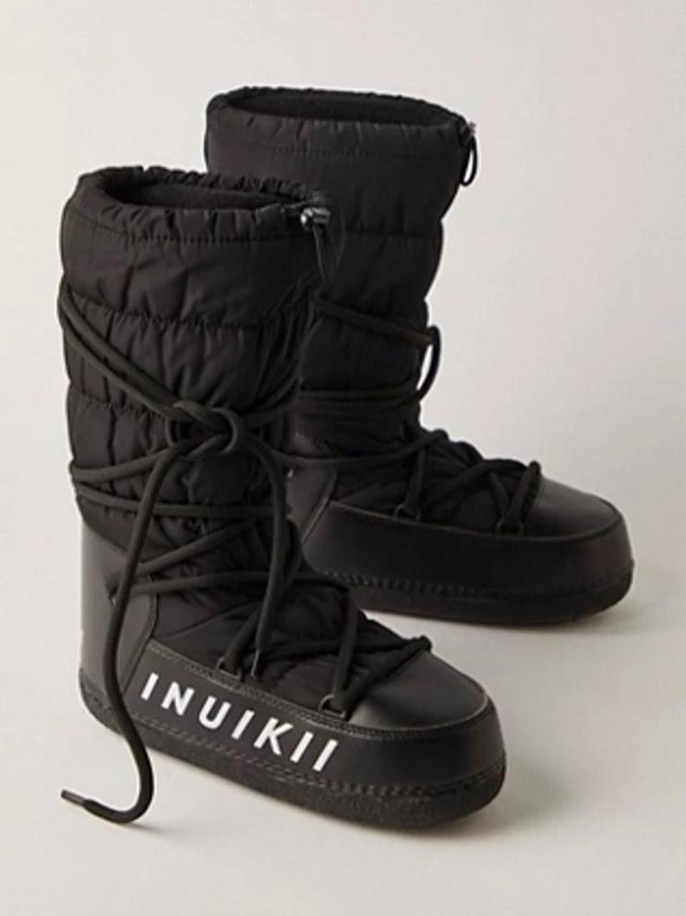 INUIKII Mountain High Snow Boots Black Women’s Size 36 / 6 NWT